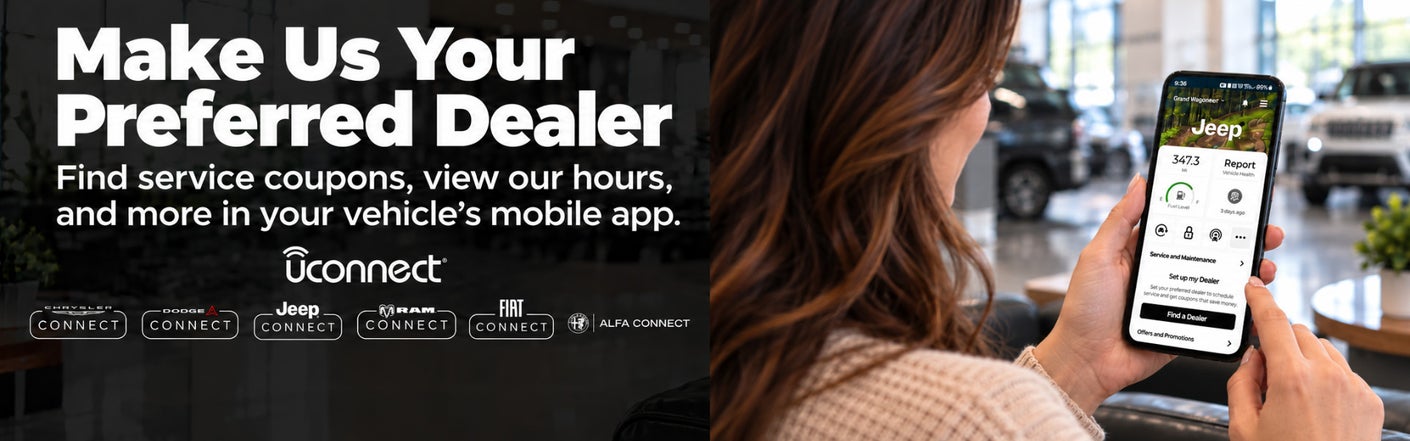 uconnect® make us your preferred dealer | Davis-Moore Chrysler Dodge Jeep Ram in Wichita KS