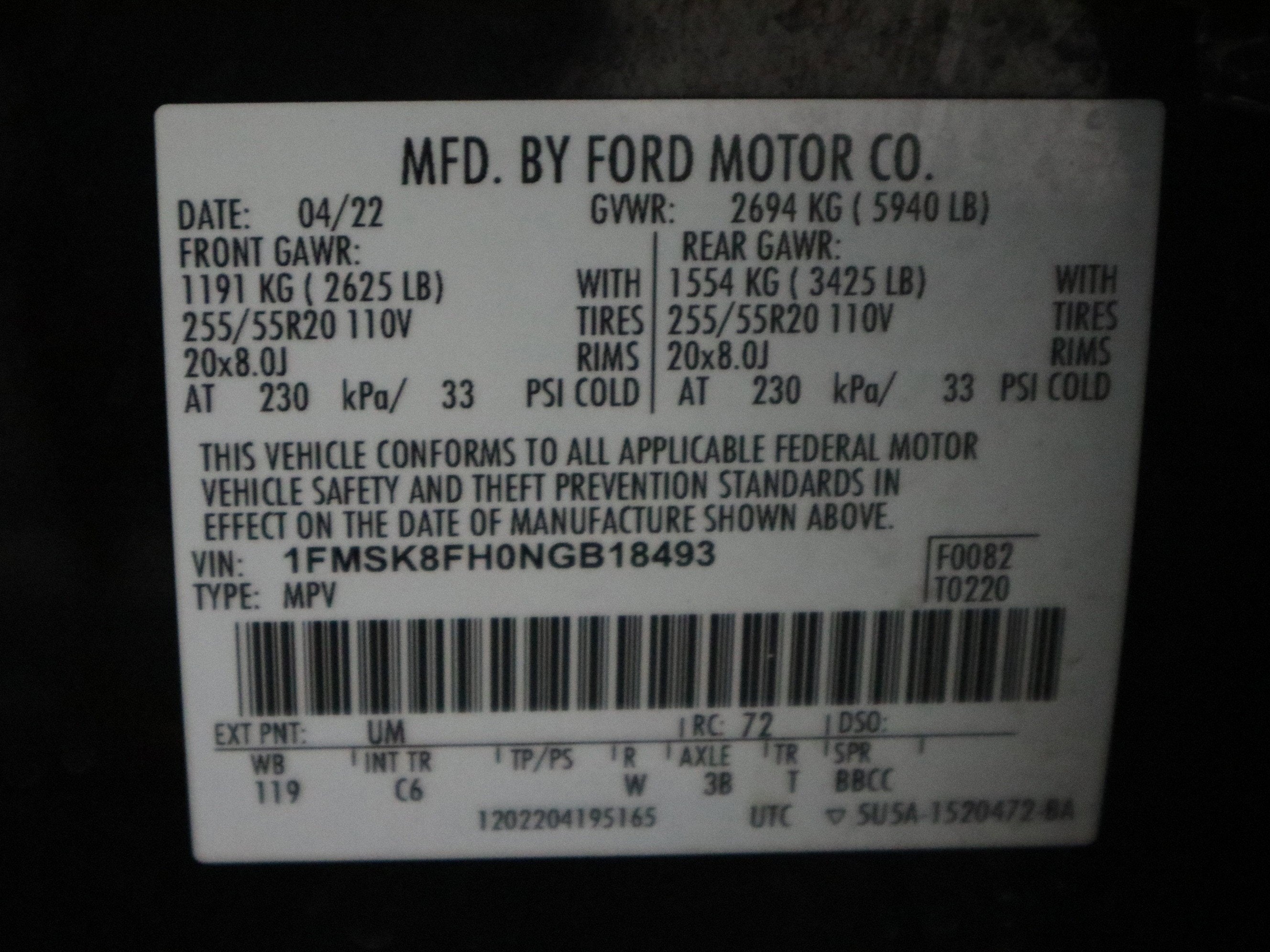 2022 Ford Explorer Limited 4WD