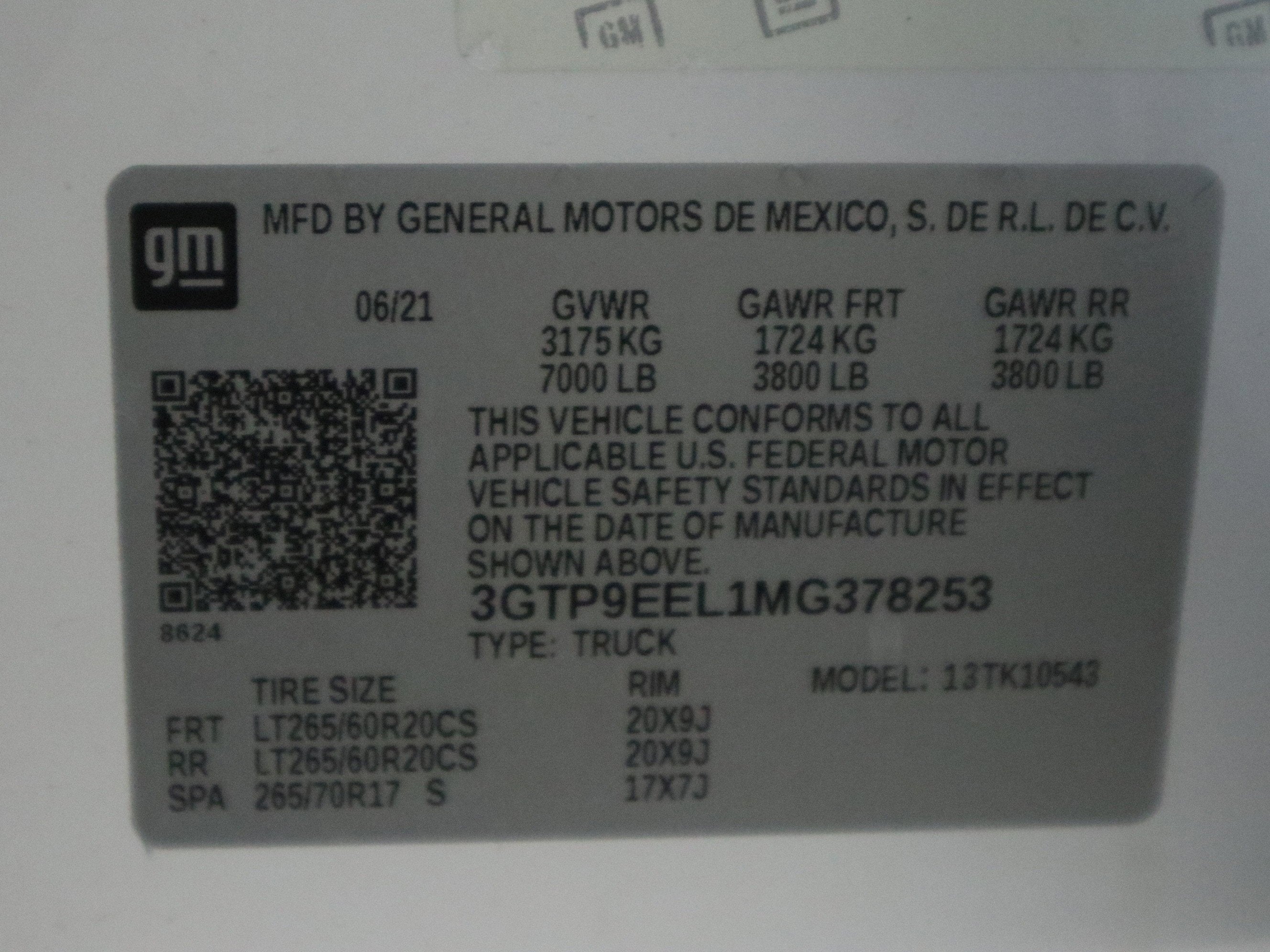 2021 GMC Sierra 1500 AT4 Crew Cab 4WD