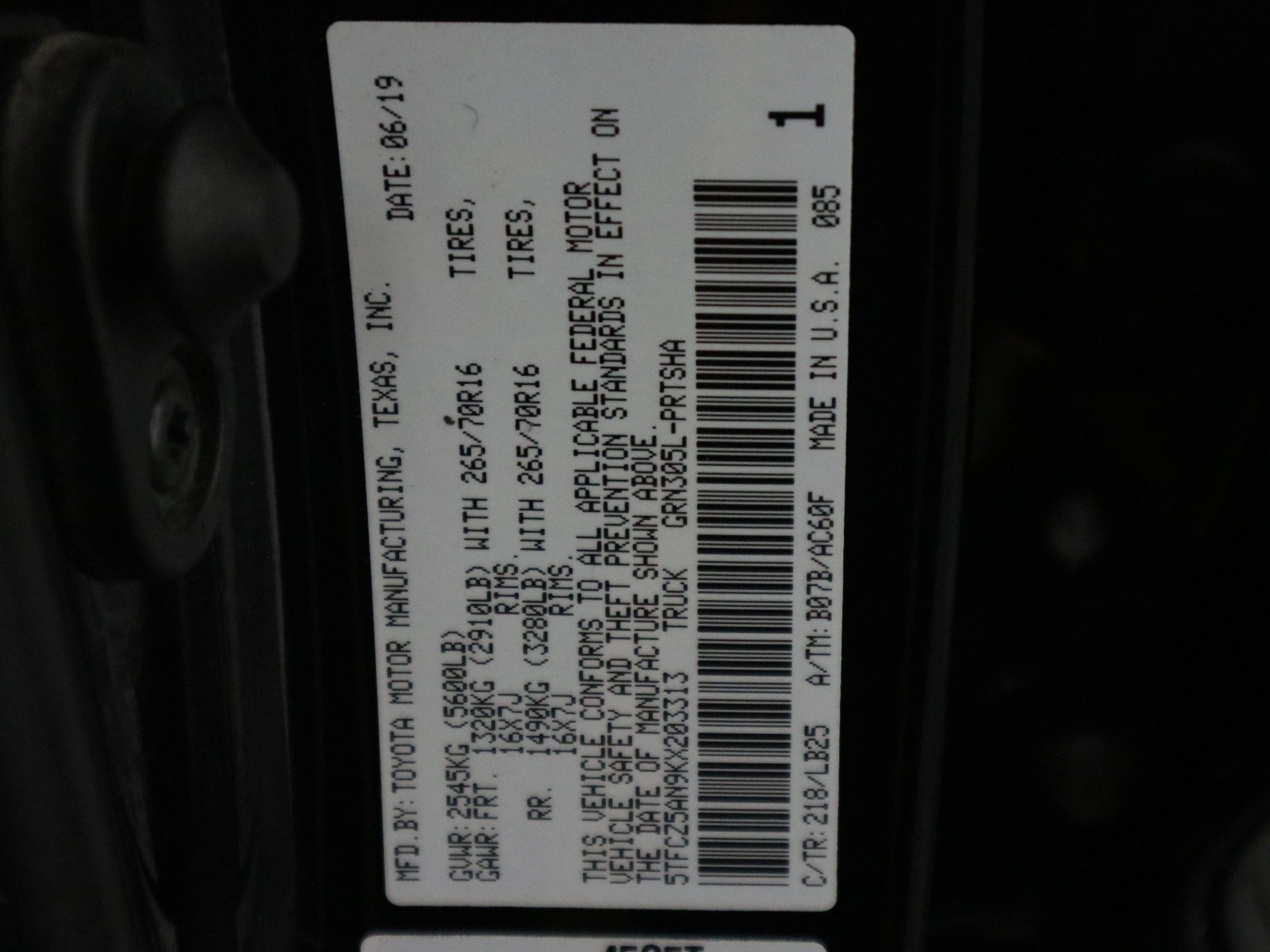 2019 Toyota Tacoma 4WD TRD Pro