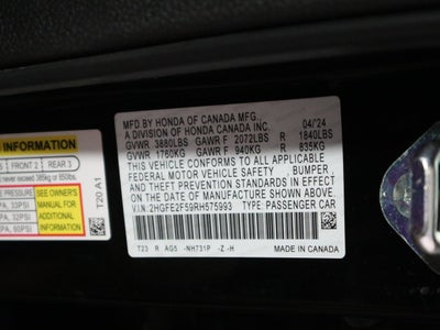 2024 Honda Civic Sedan Sport