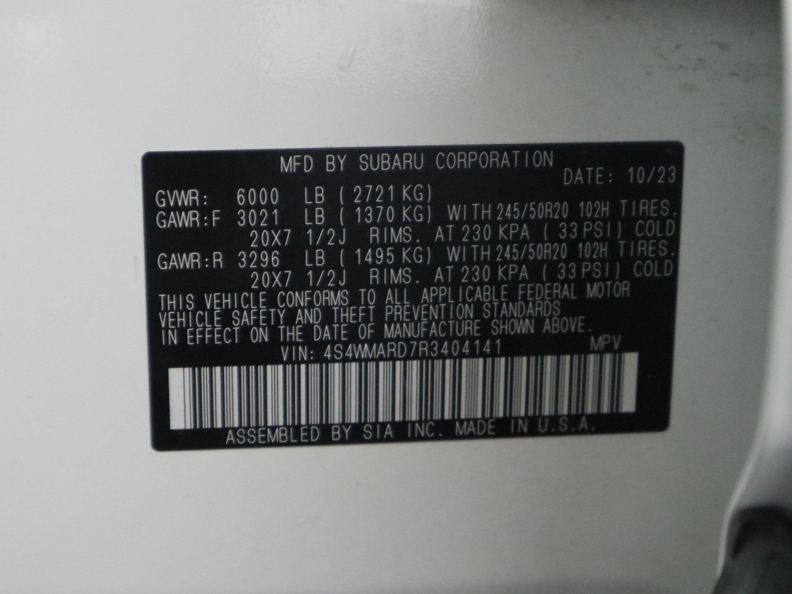 2024 Subaru Ascent Limited