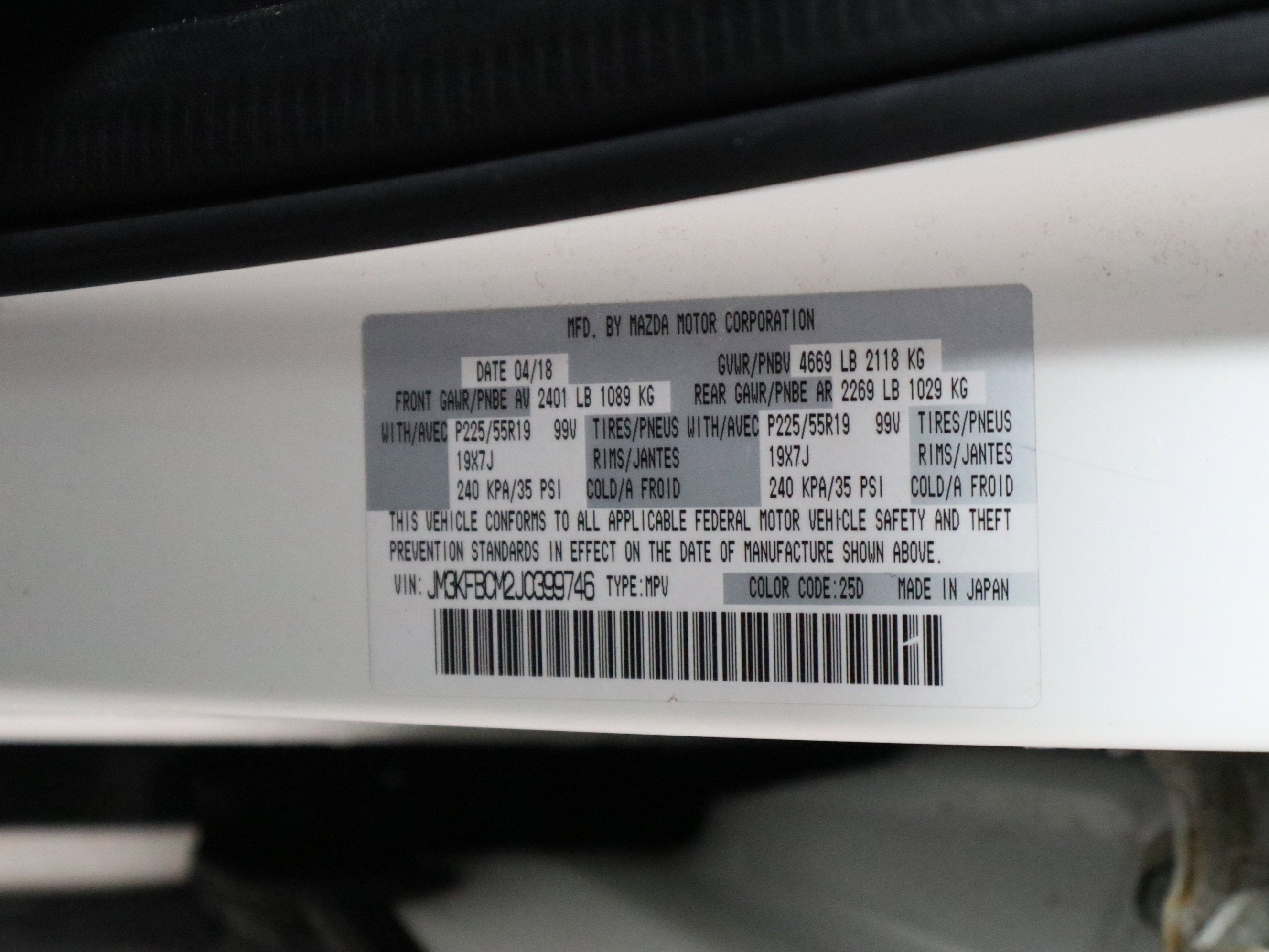 2018 Mazda Mazda CX-5 Touring AWD