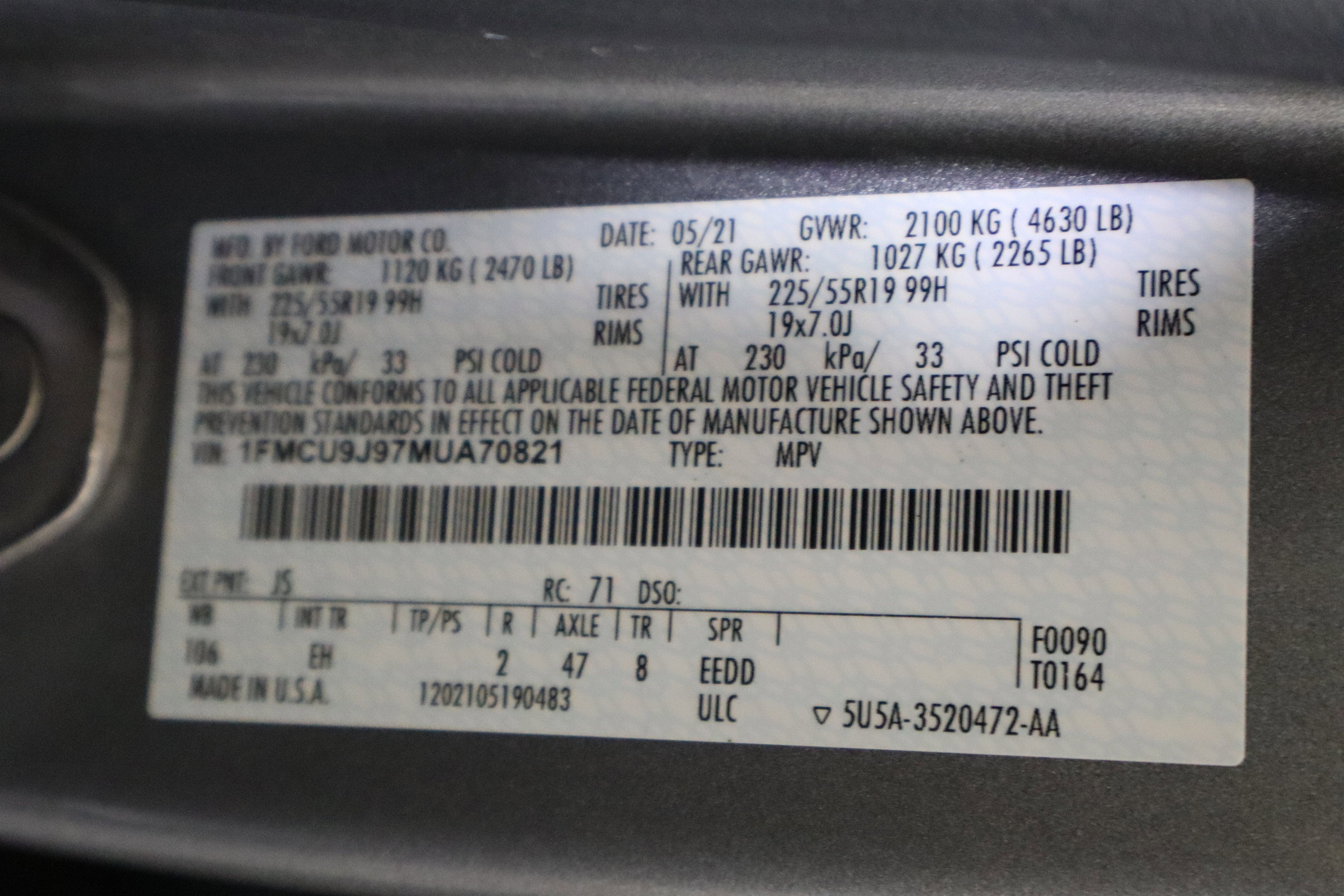 2021 Ford Escape Titanium AWD