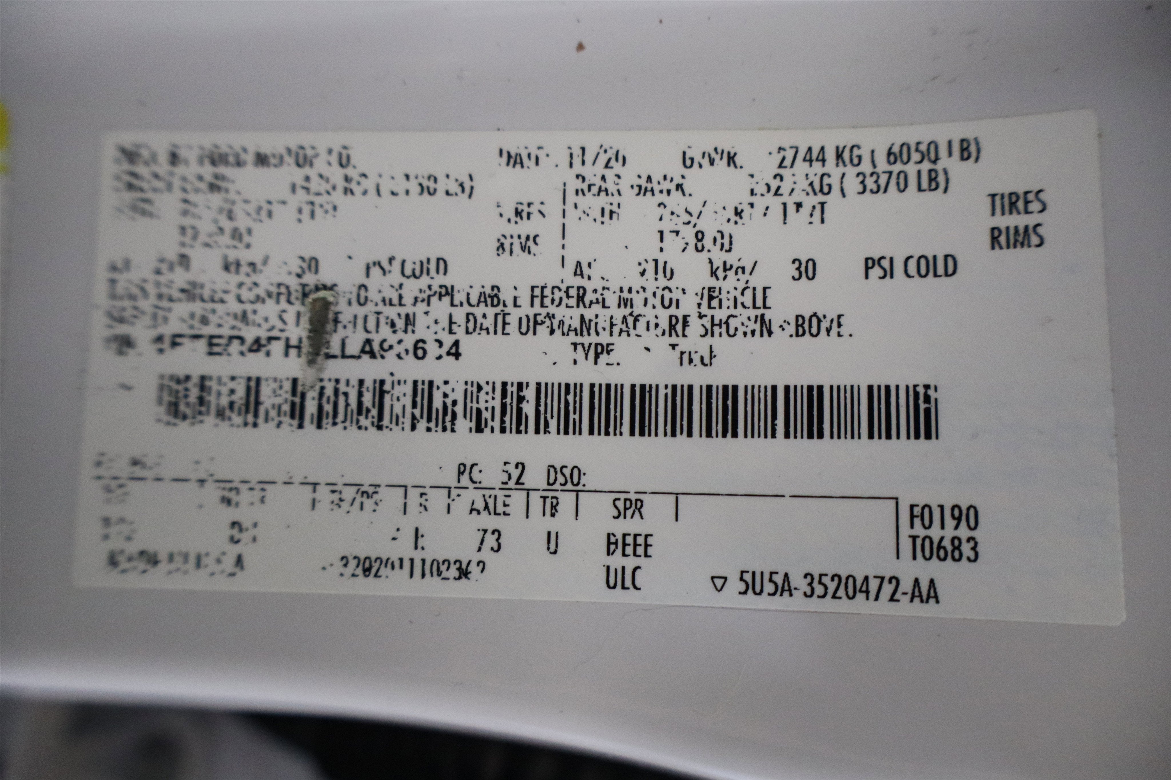 2020 Ford Ranger LARIAT 4WD