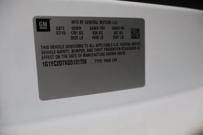 2016 Chevrolet Corvette 2LT