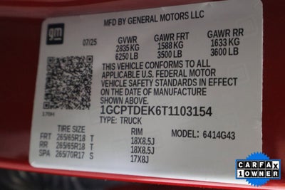 2026 Chevrolet Colorado 4WD Z71 Crew Cab