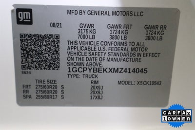 2021 Chevrolet Silverado 1500 Custom Crew Cab 4WD