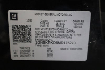 2021 Chevrolet Tahoe RST 4WD