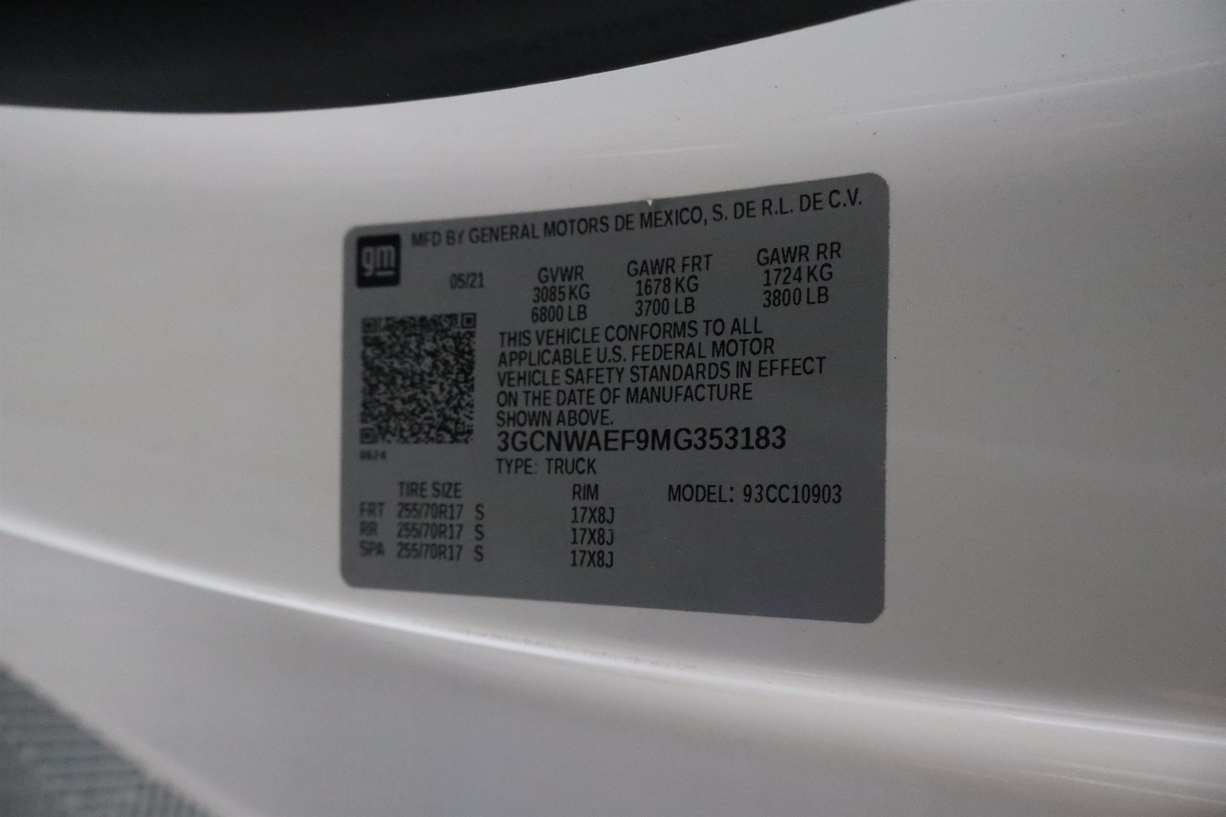 2021 Chevrolet Silverado 1500 Work Truck