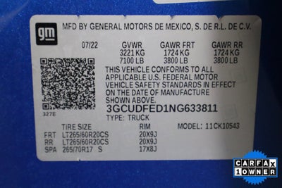 2022 Chevrolet Silverado 1500 LT Trail Boss Crew Cab 4WD