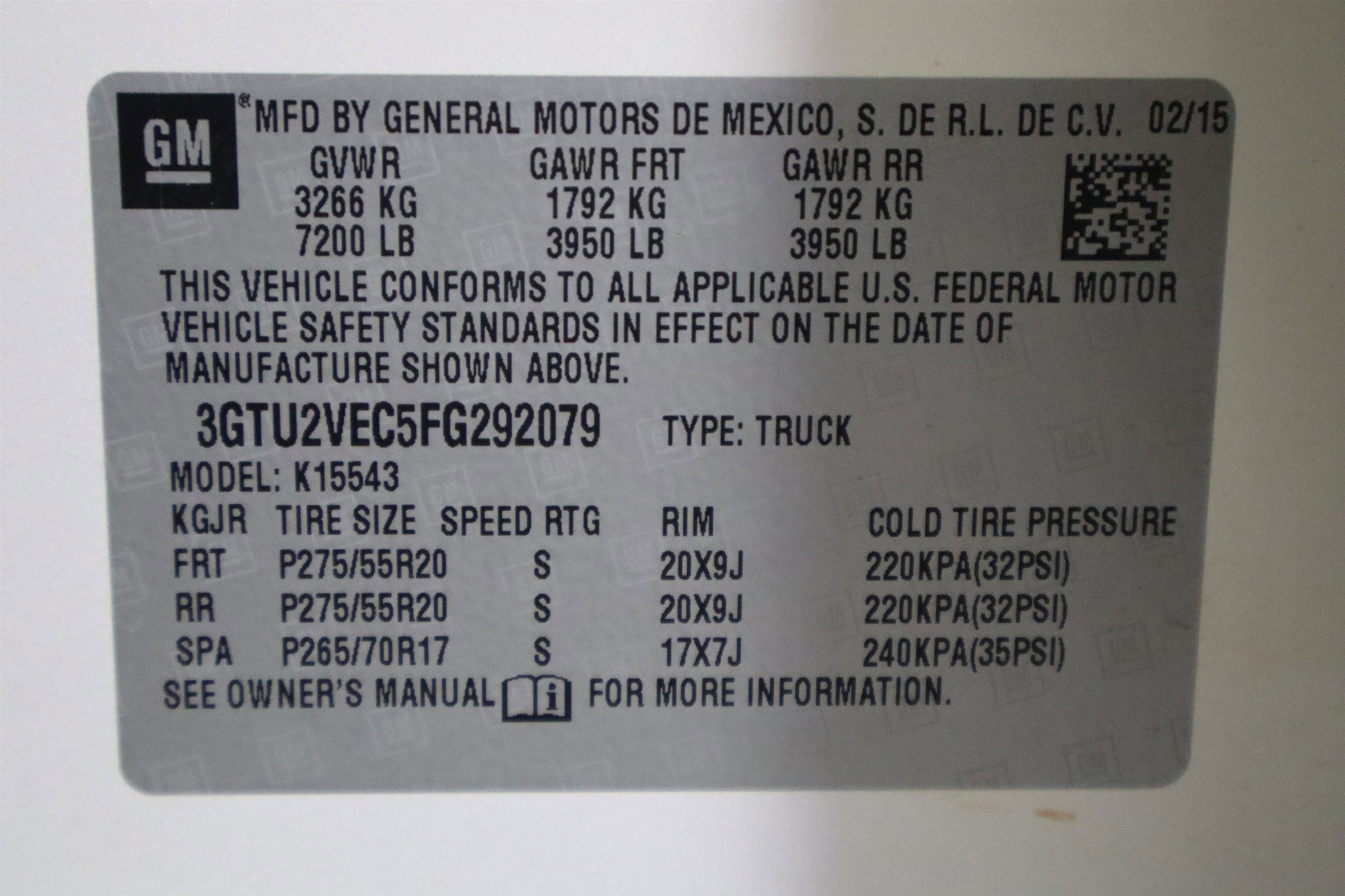 2015 GMC Sierra 1500 SLT Crew Cab 4WD