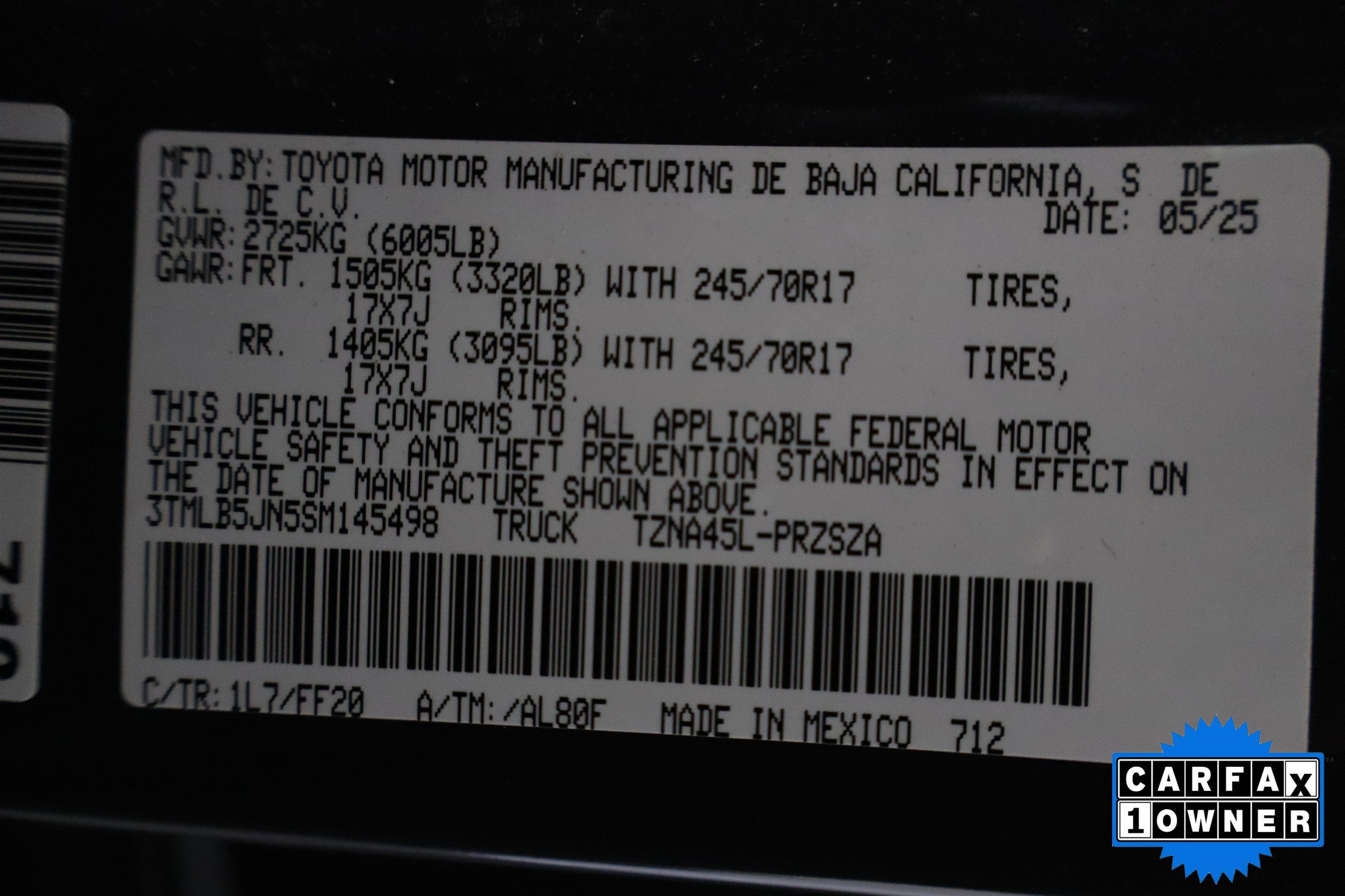 2025 Toyota Tacoma 4WD SR