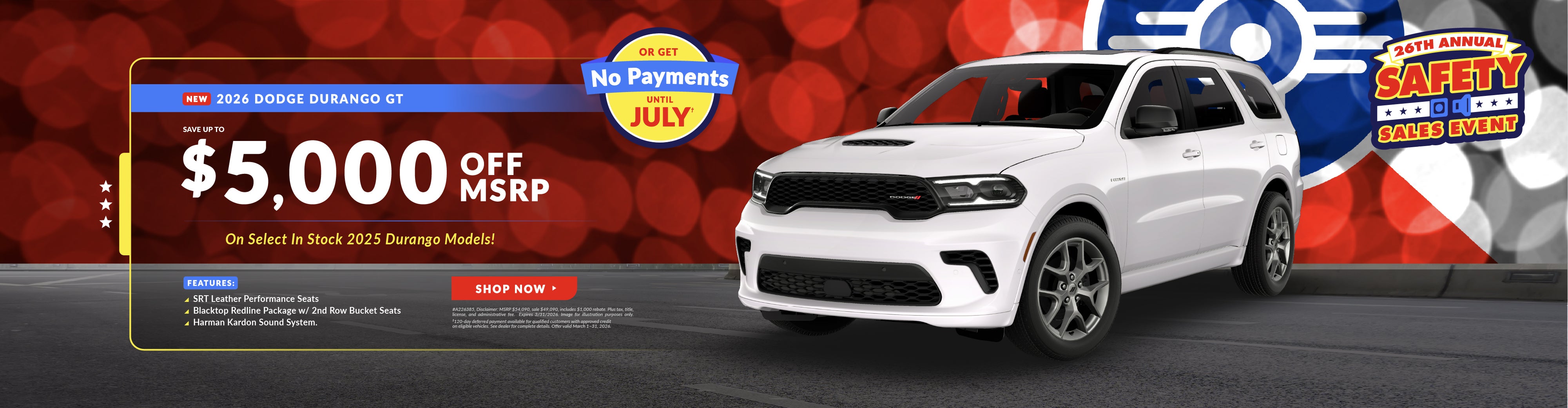 2026 DODGE DURANGO GT
