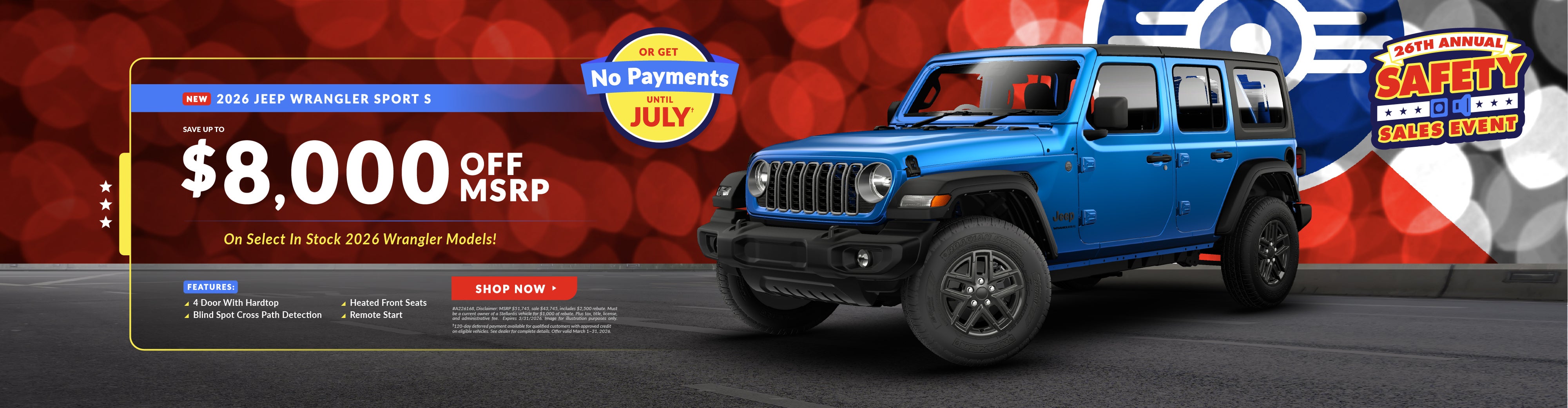 2026 JEEP WRANGLER SPORT S