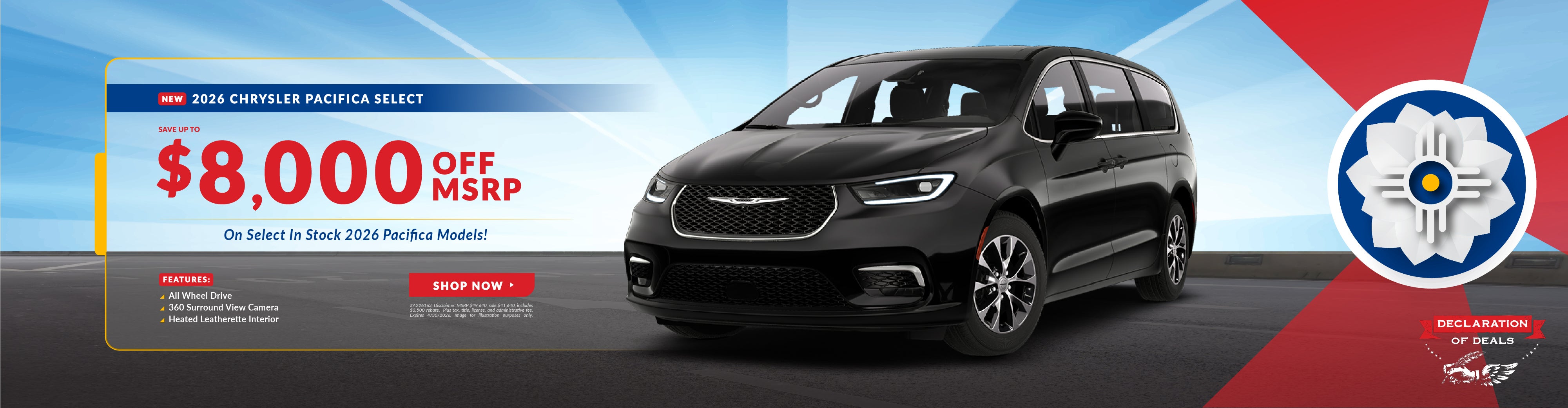 2026 Chrysler Pacifica Select