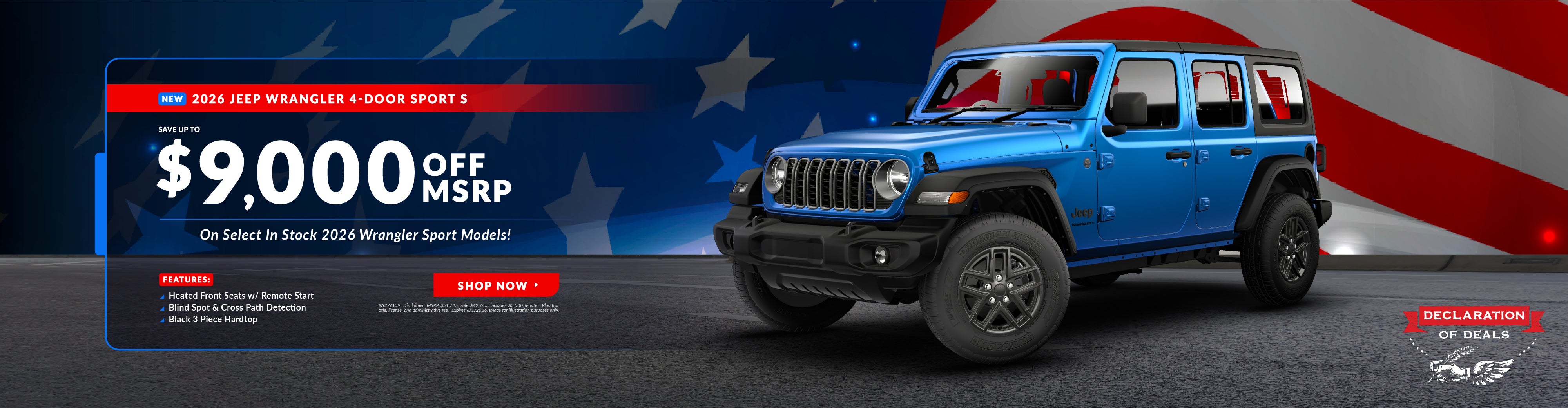 2026 Jeep Wrangler 4-Door Sport