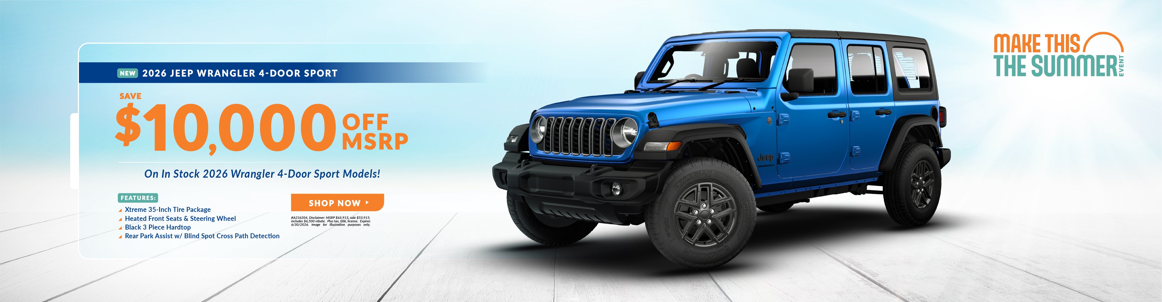 2026 Jeep Wrangler 4-Door Sport