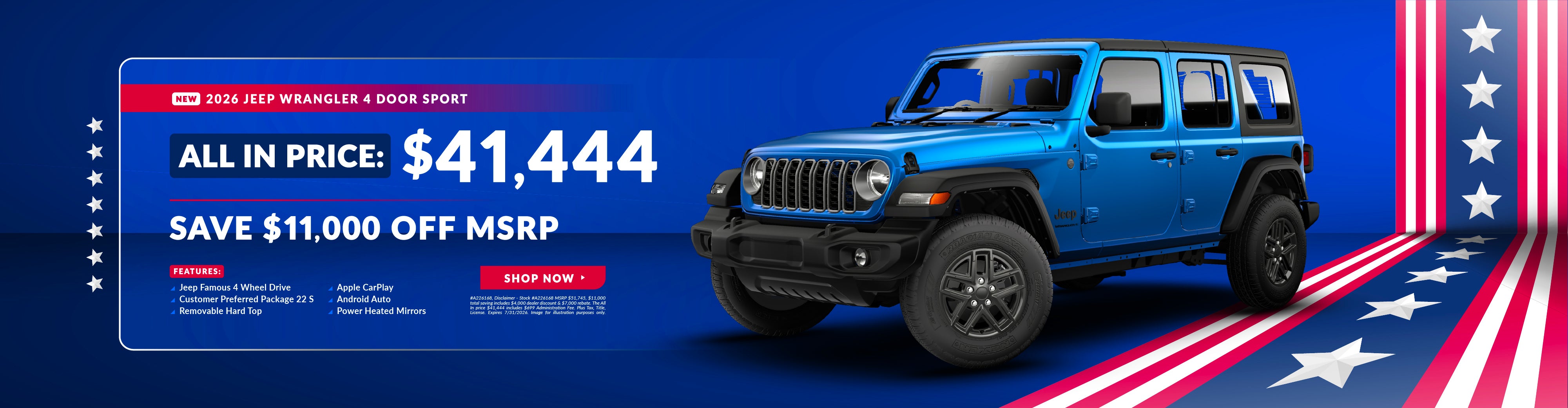 2026 Jeep Wrangler 4-Door Sport