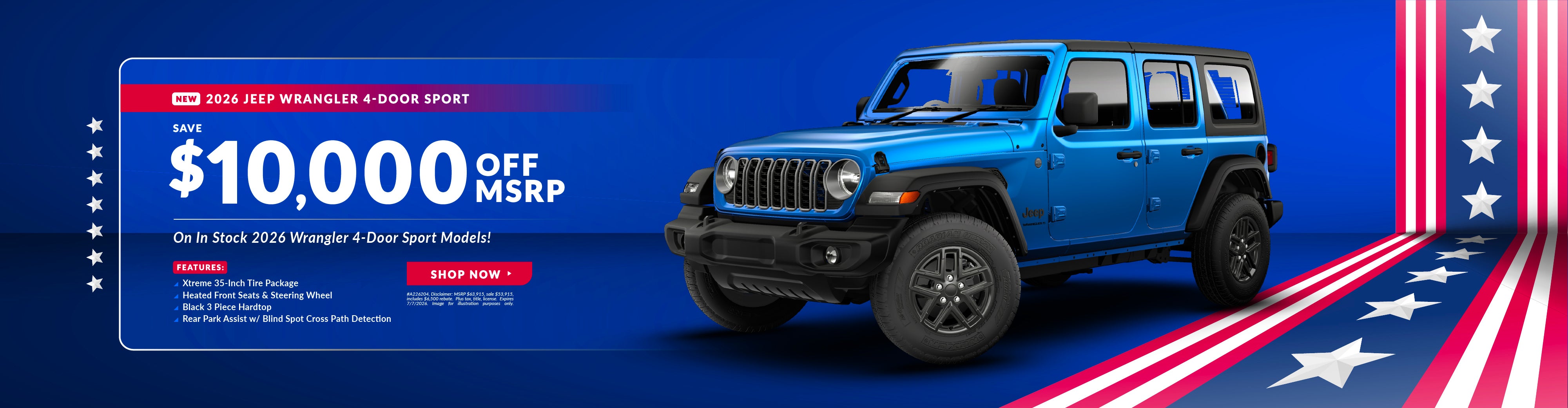 2026 Jeep Wrangler 4-Door Sport